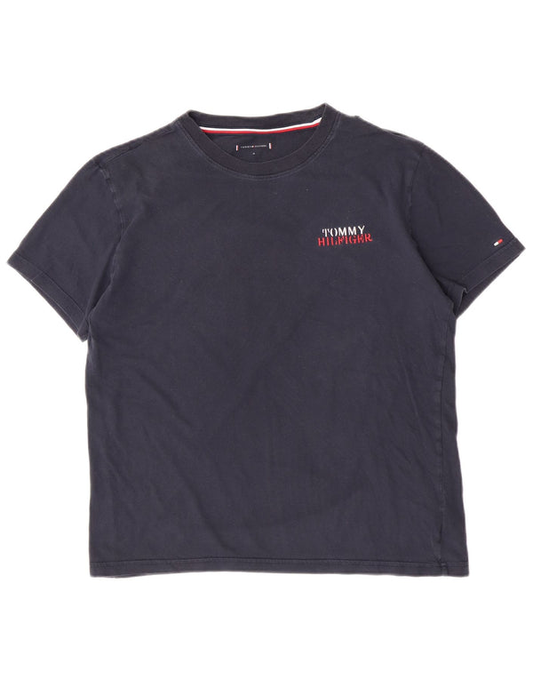 Tommy Hilfiger ženska majica kratkih rukava UK 14 srednje tamnoplavi pamuk