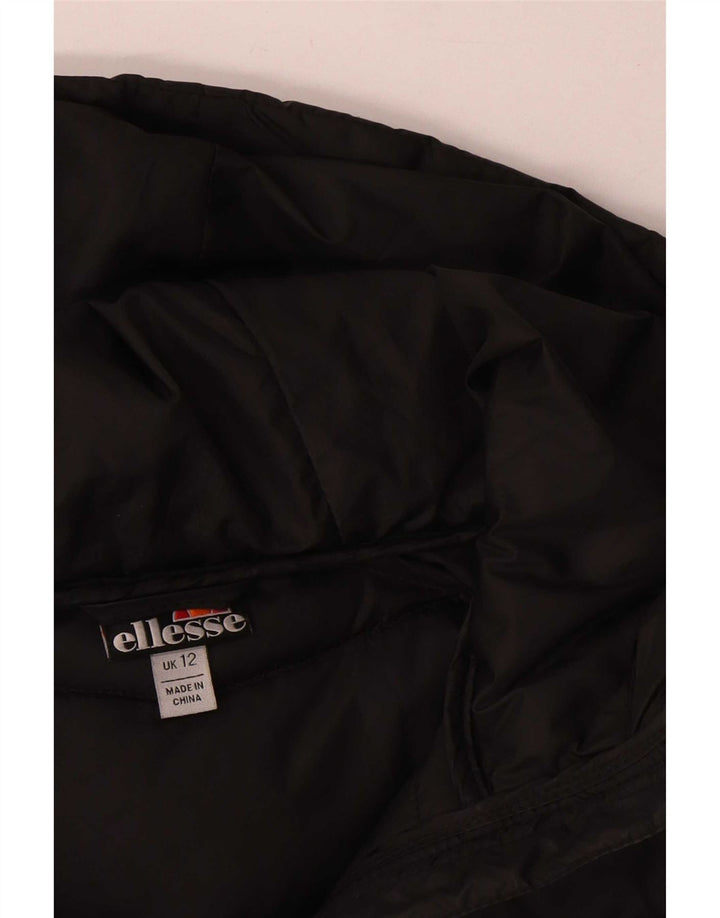 Ellesse Ženska podstavljena jakna s kapuljačom UK 12 Srednji crni poliester