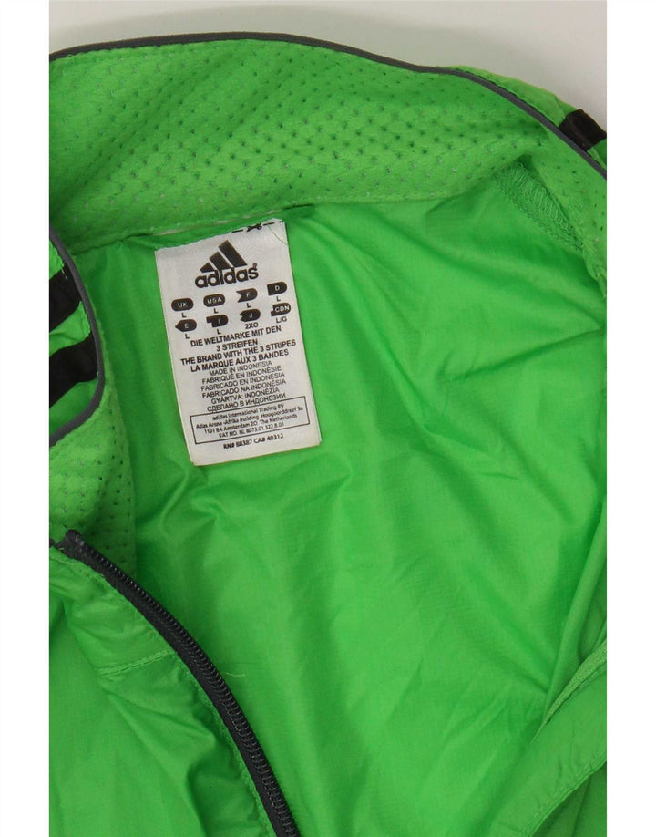 Adidas muška kišna jakna UK 40 Large Green Nylon