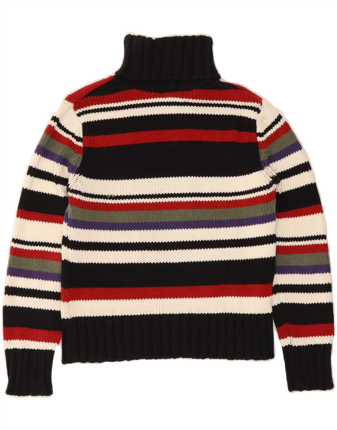 S.OLIVER Womens Roll Neck Jumper Sweater UK 12 Medium Multicoloured Vintage S.Oliver and Second-Hand S.Oliver from Messina Hembry 