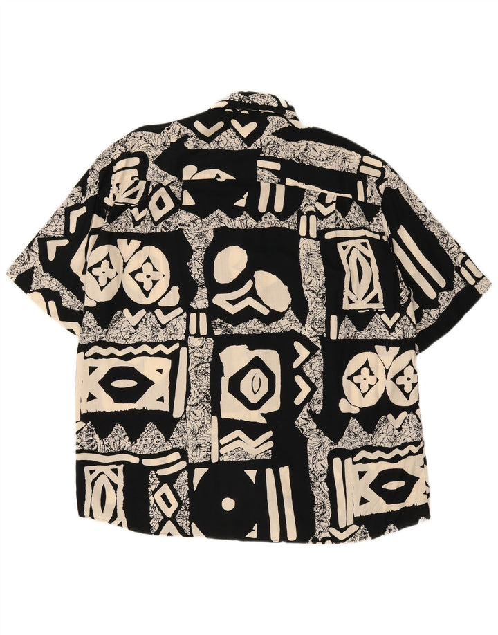 Vintage muška košulja kratkih rukava IT 42 veliki crni patchwork