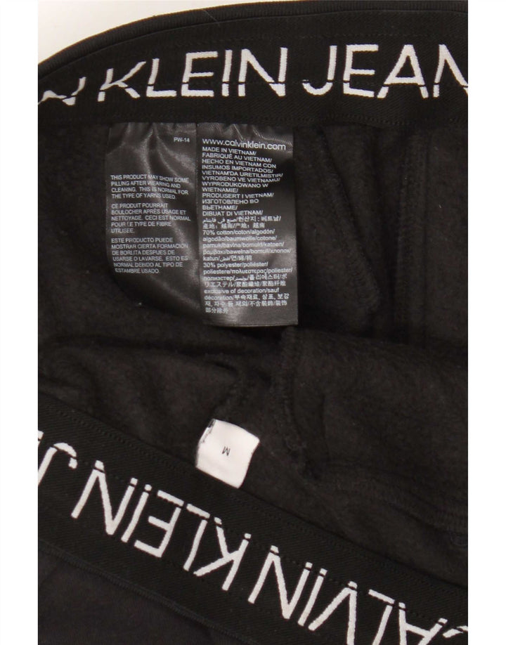 Calvin Klein Jeans muške trenirke srednje crne pamučne hlače