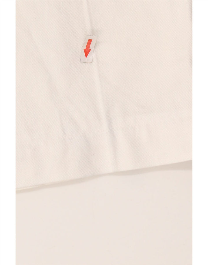 MASSIMO DUTTI Ženske chino hlače s štipaljkama W30 L27 Bijele