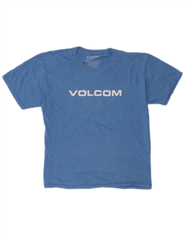 Volcom muška majica s grafičkim motivima, veliki plavi pamuk