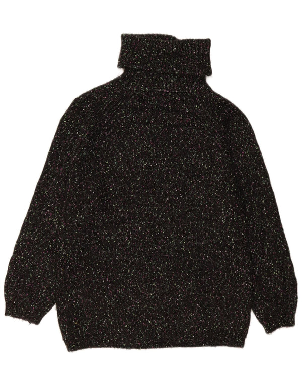 Marks & Spencer ženski pulover s rol izrezom UK 10 Small Black Flected