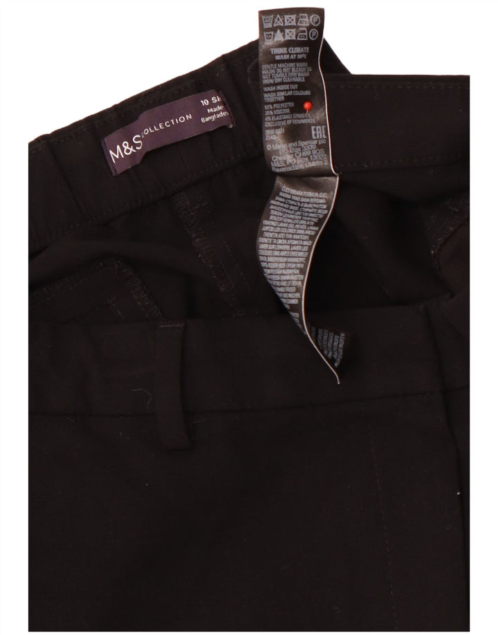 MARKS & SPENCER Ženske kratke chino hlače UK 10 Male W29 L28 Crne