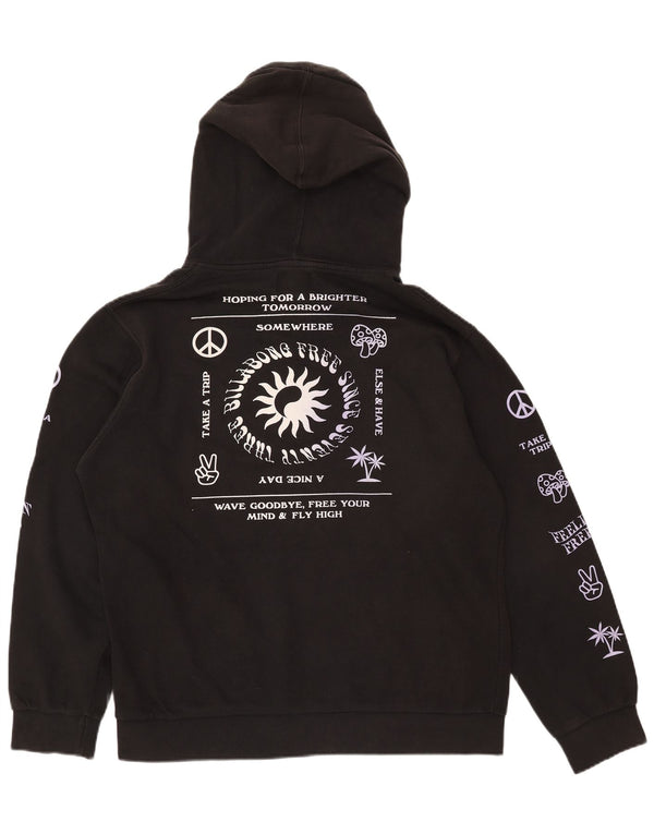 BILLABONG muška majica s kapuljačom s grafičkim motivima srednje crna