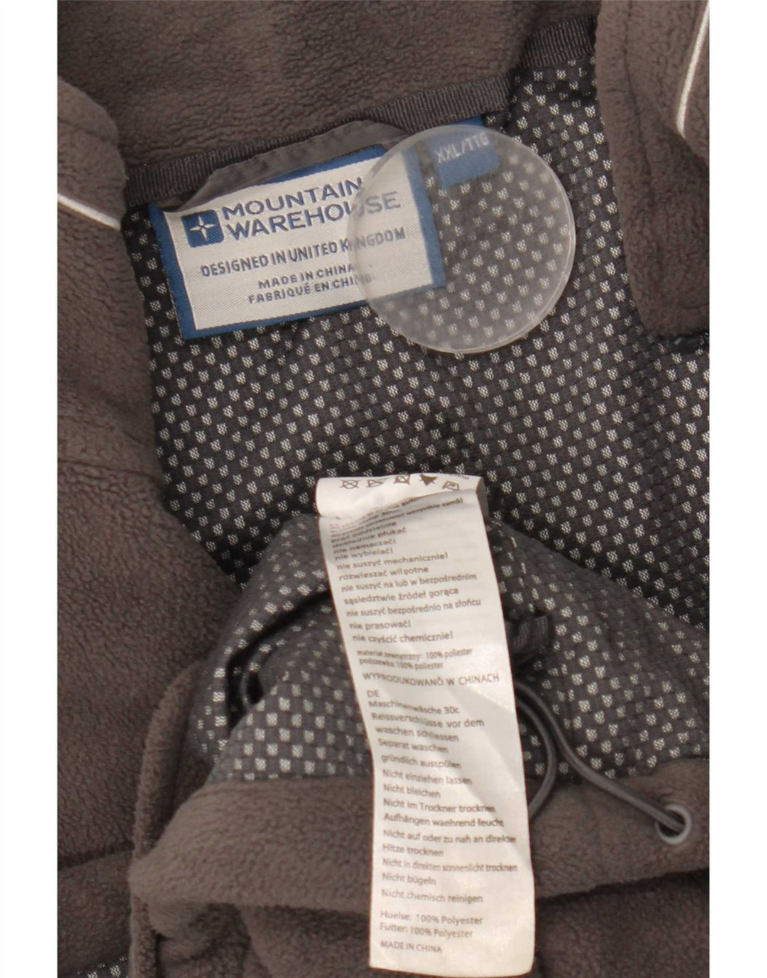 Mountain Warehouse muška jakna od flisa UK 44 2XL sivi poliester