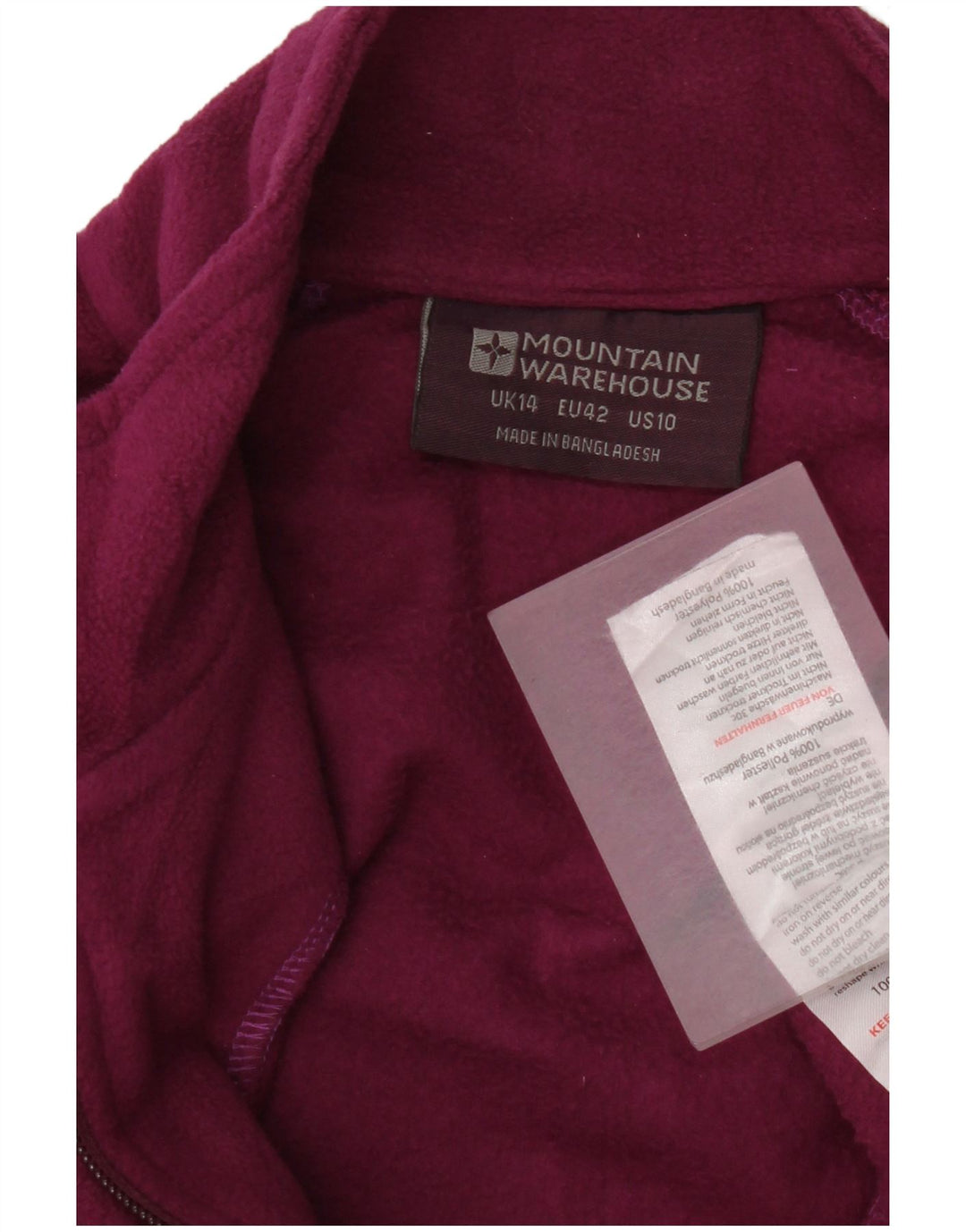 Mountain Warehouse Ženska jakna od flisa UK 14 Veliki ljubičasti poliester