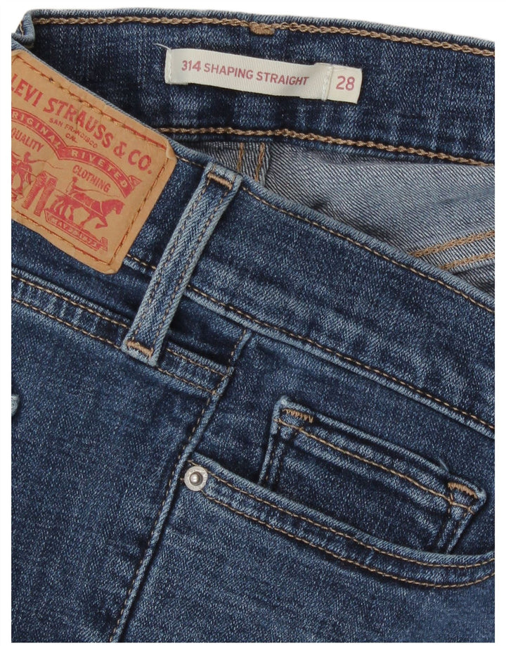 Levi's ženske 314 ravne traperice za oblikovanje W28 L27 plave