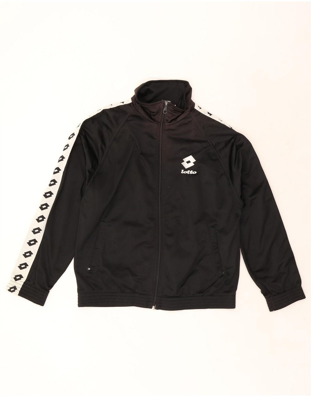 LOTTO muška gornja jakna s grafičkim motivima, mala crna poliesterska boja