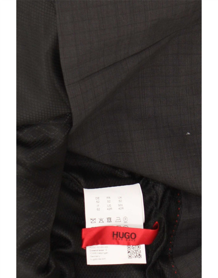 Hugo Boss muška jakna s 2 gumba EU 52 XL siva djevičanska vuna