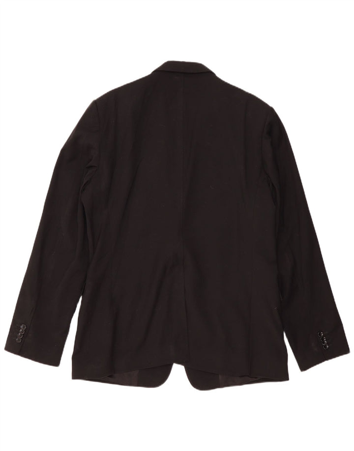 Dolce & Gabbana muška uska jakna sa 2 gumba IT 54 2XL crna vuna