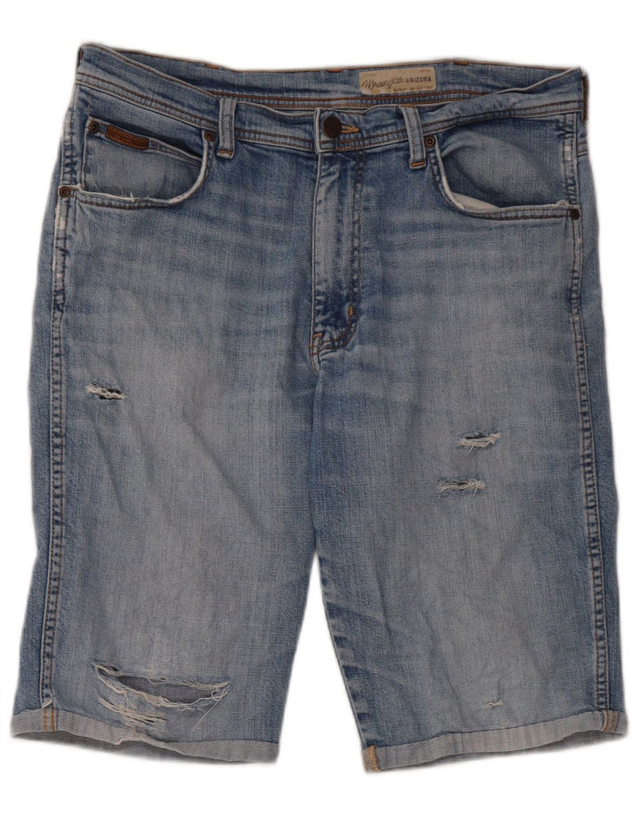 Wrangler muške kratke traper kratke hlače W34 veliki plavi pamuk
