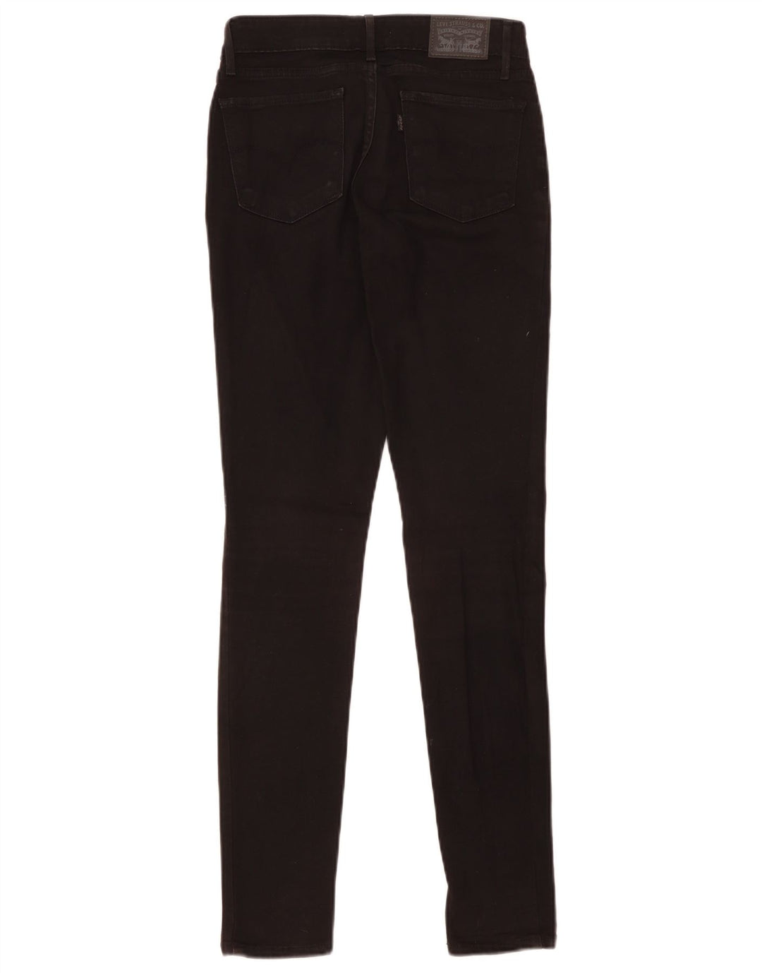 LEVI'S ženske 711 uske traperice W26 L30 crni pamuk