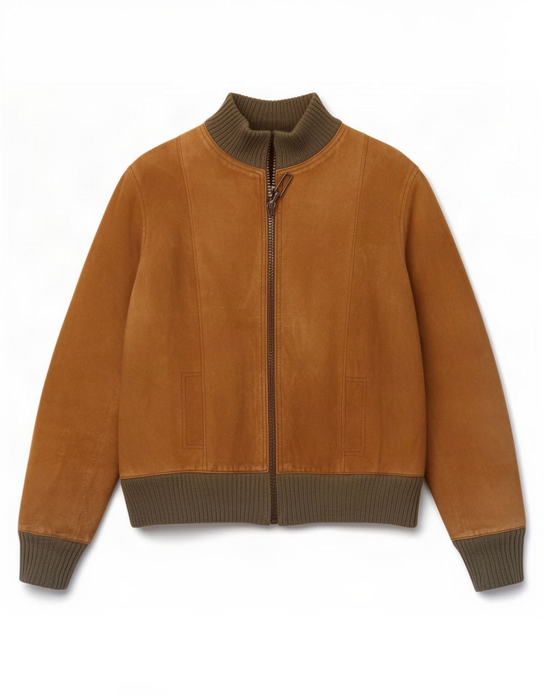 Vintage muška bomber jakna od brušene kože UK 34 XS smeđa