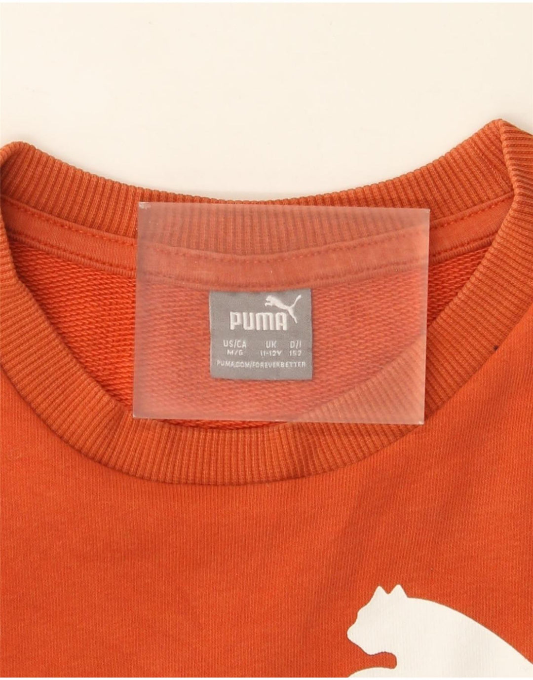 Puma Boys Graphic Sweatshirt Džemper 11-12 Years Narančasta