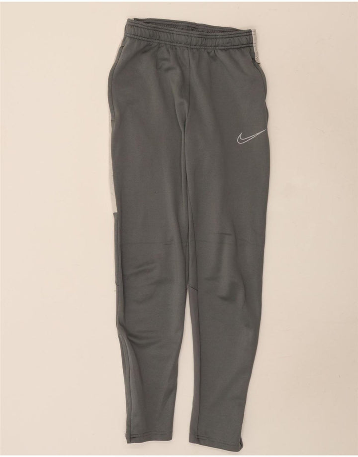 Nike muške Dri Fit hlače za trenirku XS sivi poliester u boji