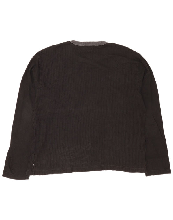 Calvin Klein Jeans muška majica dugih rukava 2XL crni pamuk