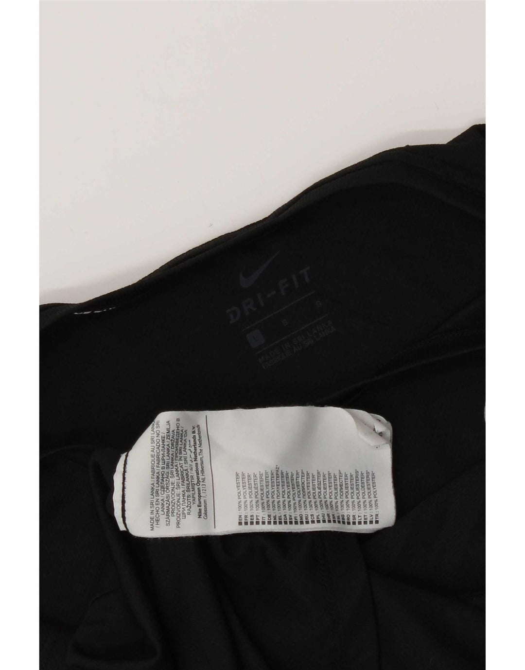Nike Ženska Dri Fit majica kratkih rukava UK 14 veliki crni poliester