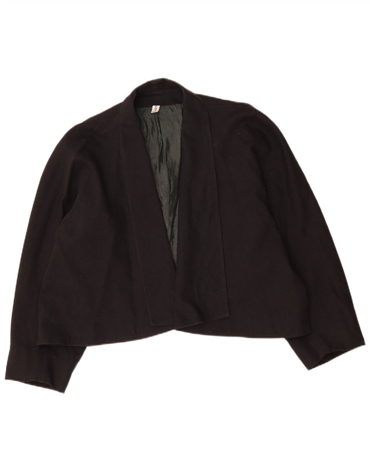 Vintage ženska jakna otvorenog sakoa IT 48 XL crna