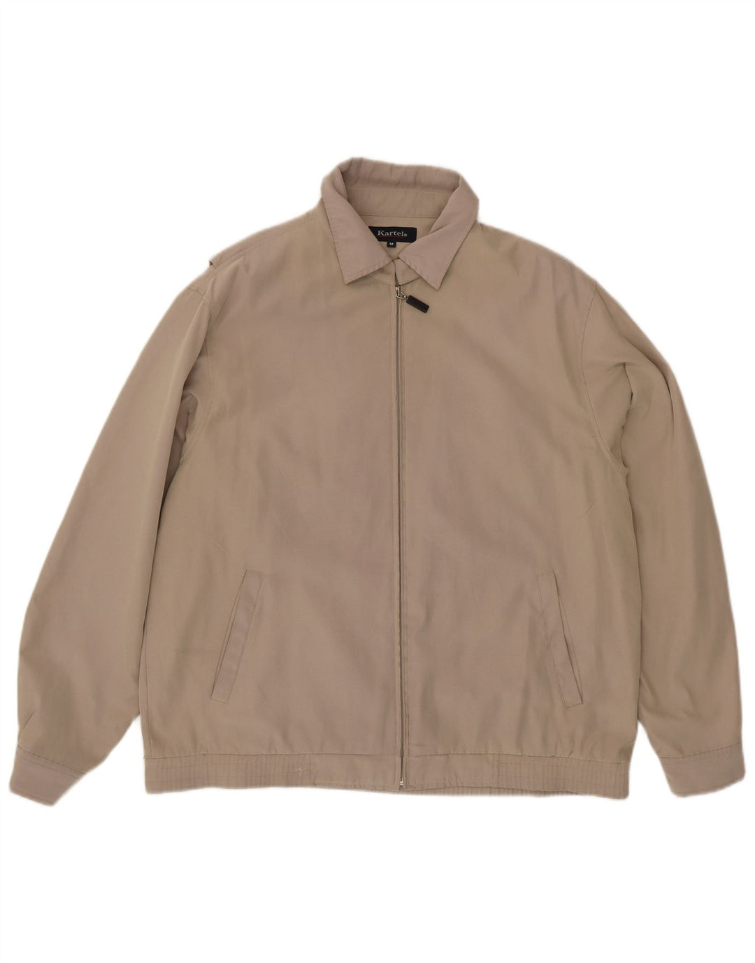 KARTEL Mens Bomber Jacket UK 38 Medium Grey Polyester