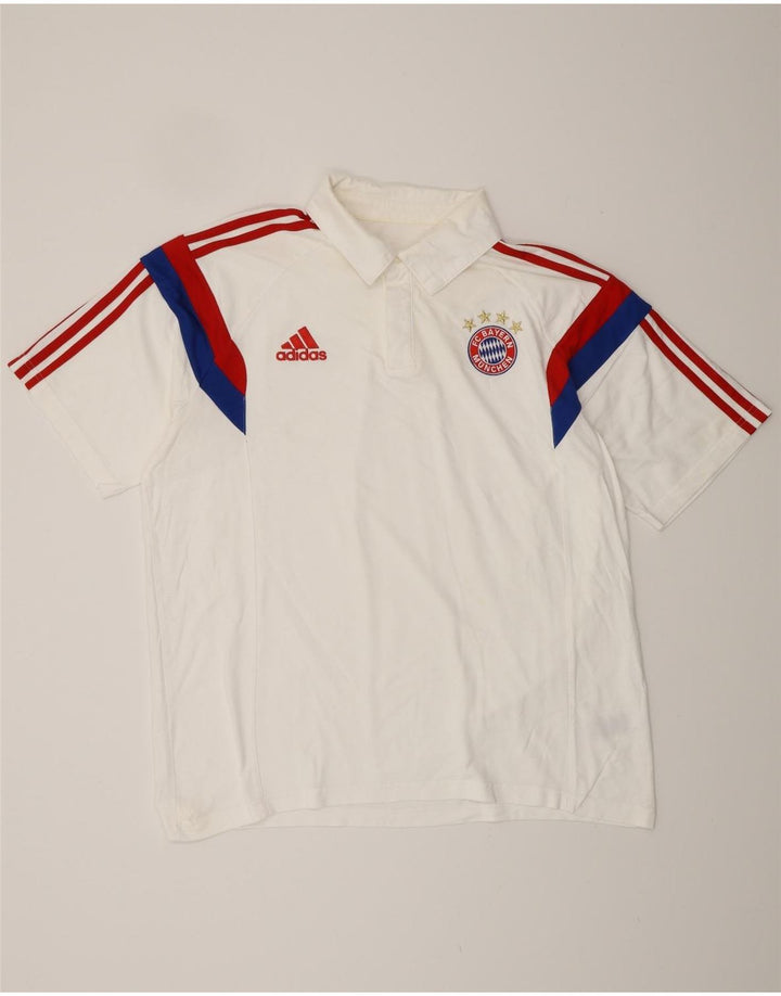ADIDAS muška polo majica FC Bayern Munchen XL bijeli pamuk u boji