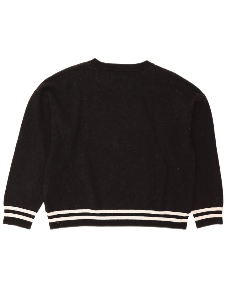 Dkny Ženska prekomjerna trenirka s motivima UK 16 Velika crna viskoza