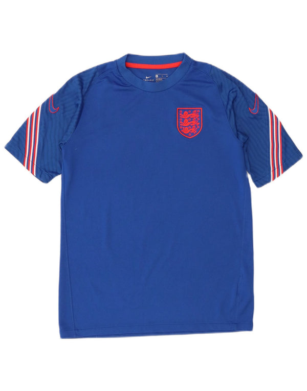 Nike Boys England Graphic T-Shirt Top 13-14 Years XL Plavi Poliester Sport