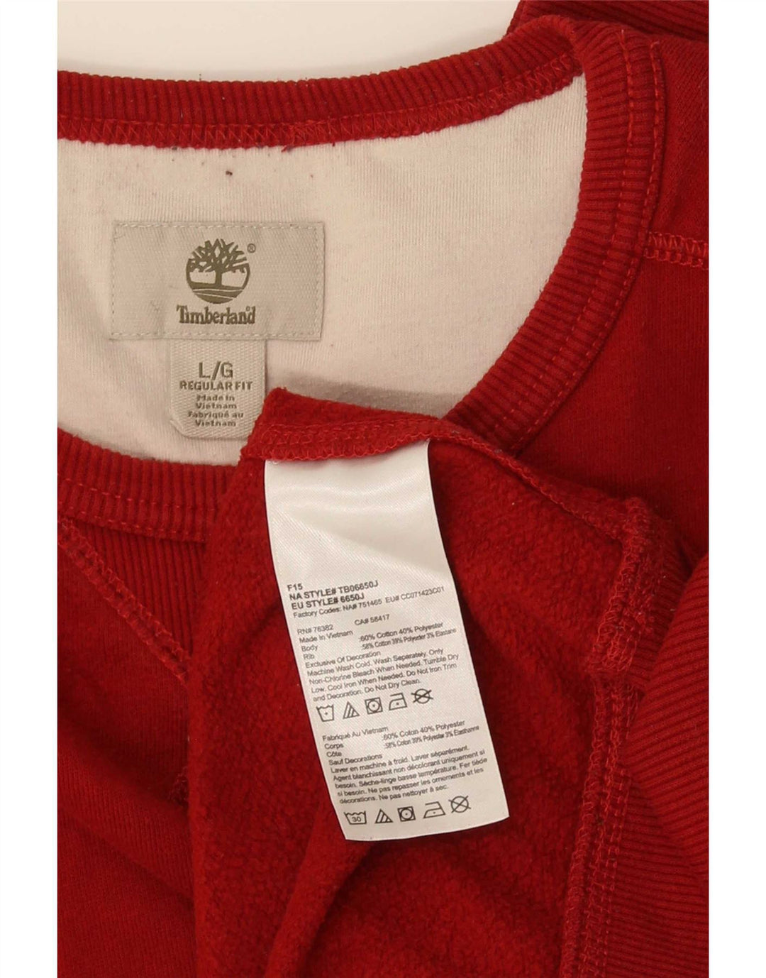 Timberland muška trenirka Regular Fit veliki crveni pamuk
