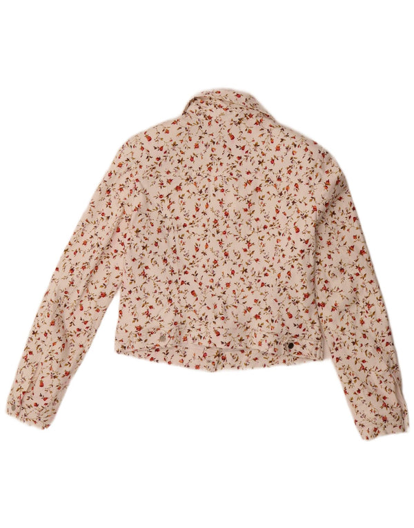 Smashed Lemon ženska bomber jakna UK 10 Mali bijeli cvjetni pamuk