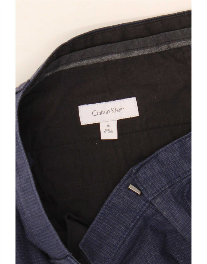 Calvin Klein muške chino kratke hlače W36 veliki tamnoplavi karirani