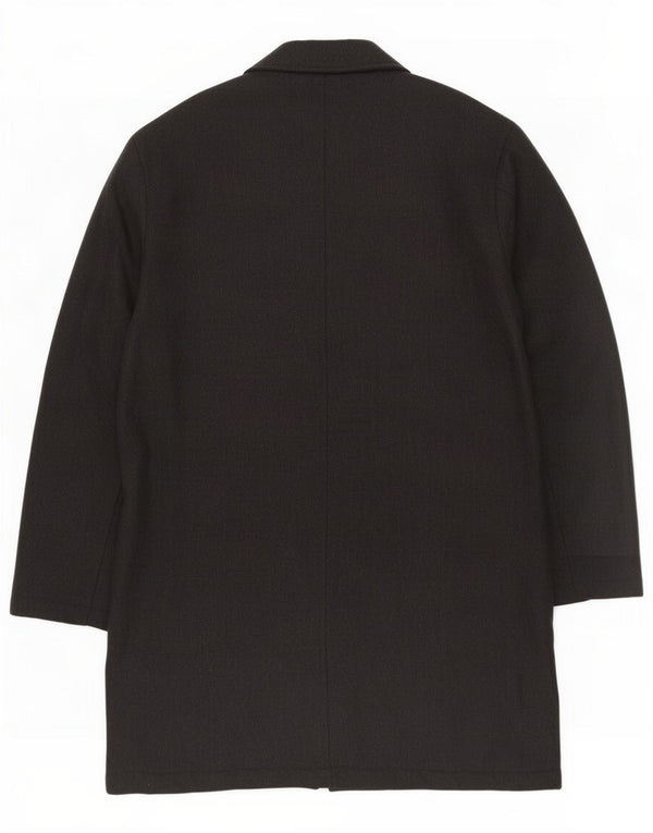 Conbipel Mens Studio Overcoat UK 44 2XL Black Wool