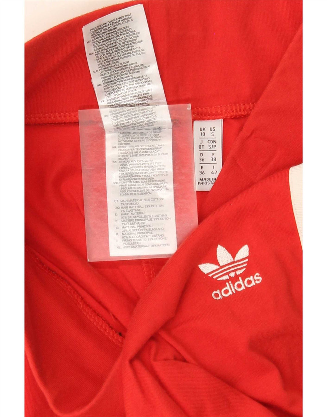 Adidas ženske tajice UK 10 male crvene pamučne
