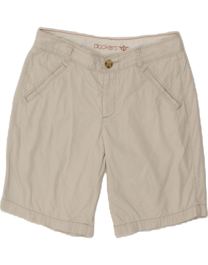 DOCKERS Womens Chino Shorts US 6 Medium W32  Beige Cotton Vintage Dockers and Second-Hand Dockers from Messina Hembry 