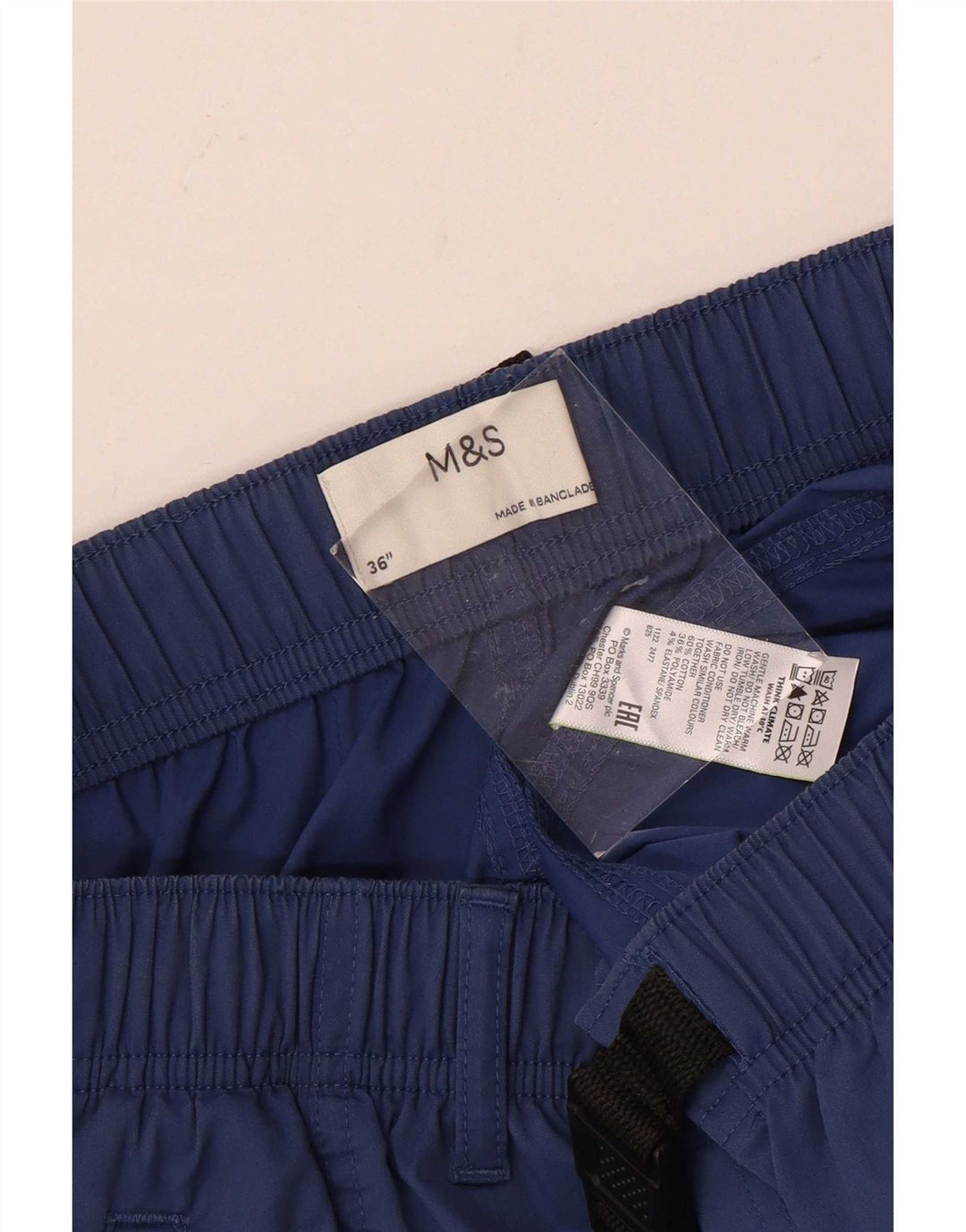 Marks & Spencer muške kargo kratke hlače W36 veliki plavi pamuk