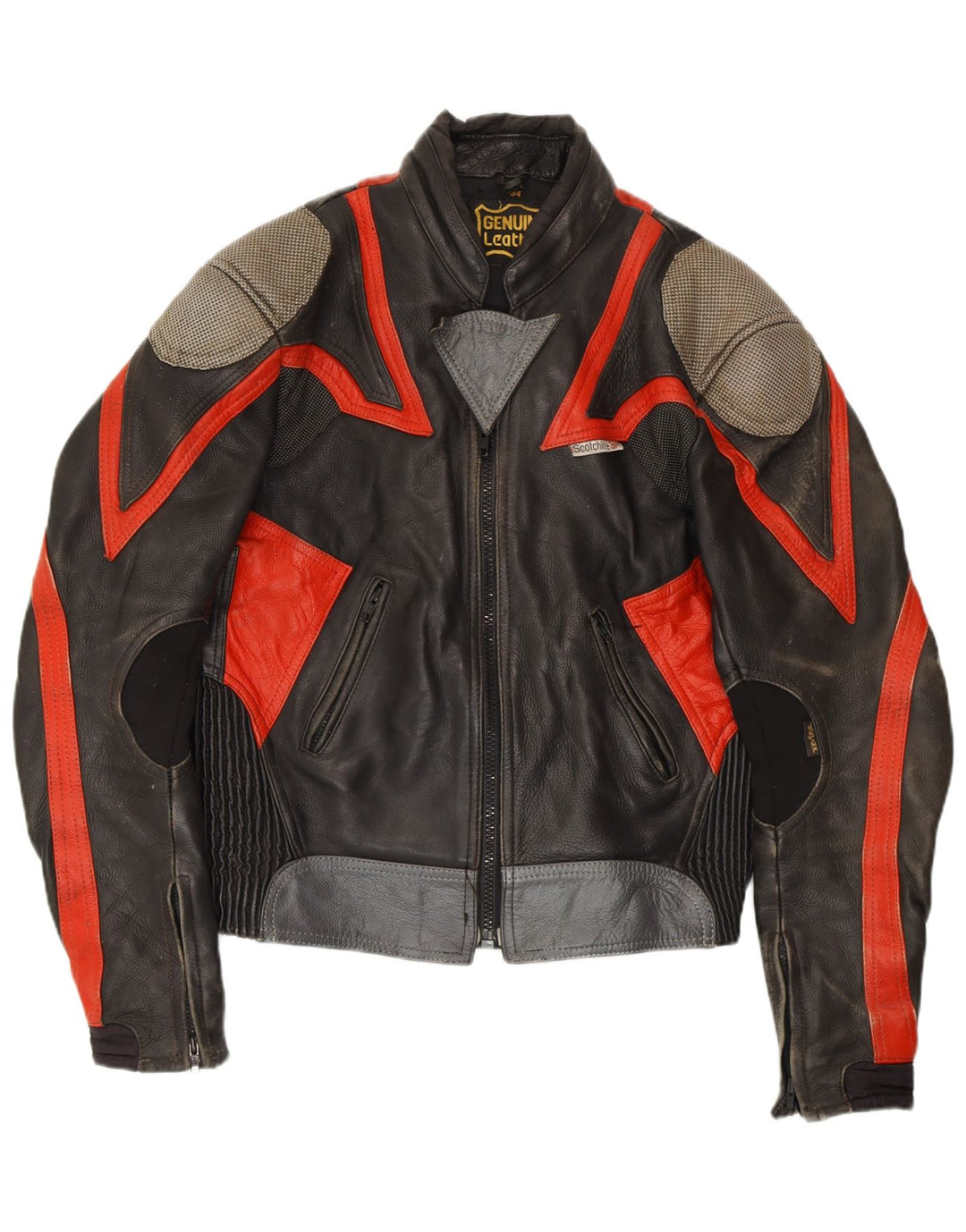 SCOTCHLITE 3M muška bomber jakna IT 54 2XL crna koža u boji