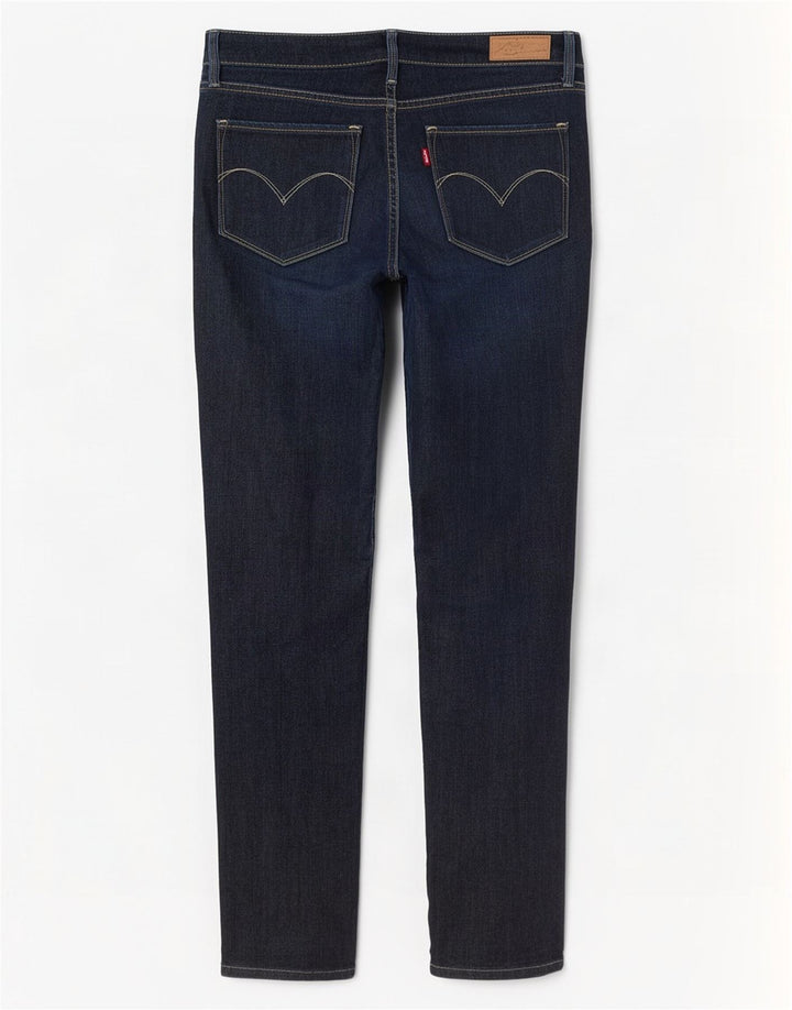 Levi's ženske uske traperice W29 L32 tamnoplavi pamuk