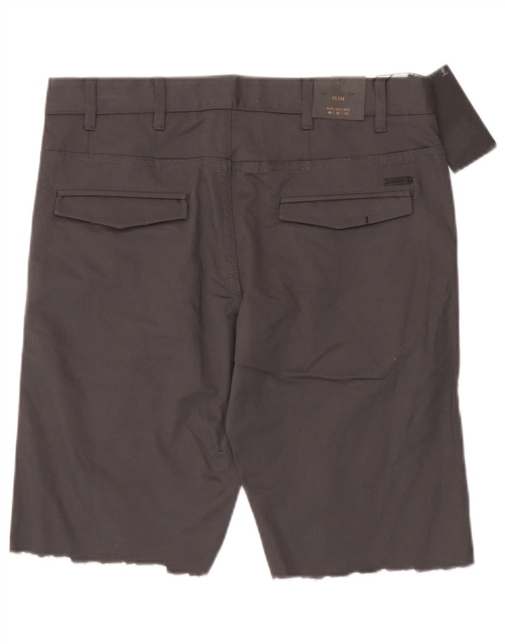 Zara Mens Chino Shorts EU 40 Medium W31  Grey Cotton