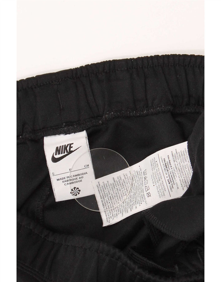 Nike muške trenirke s grafičkim motivima, male crne hlače od poliestera