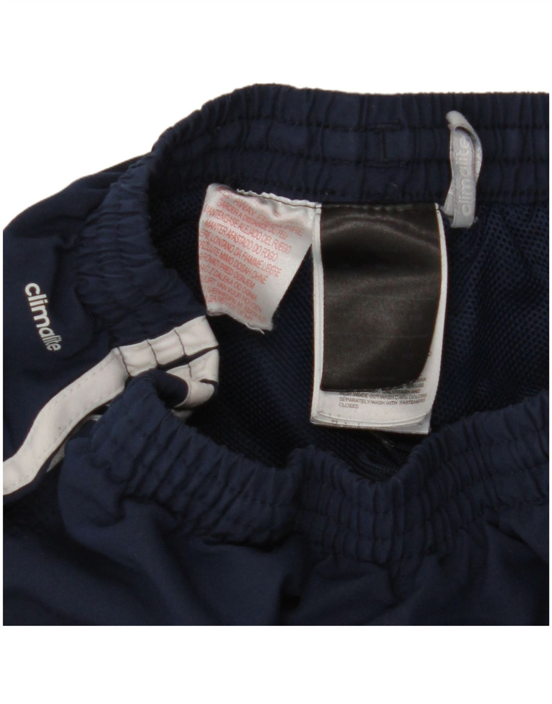 ADIDAS Climalite trenirke za dječake 9-10 godina tamnoplave poliesterske hlače