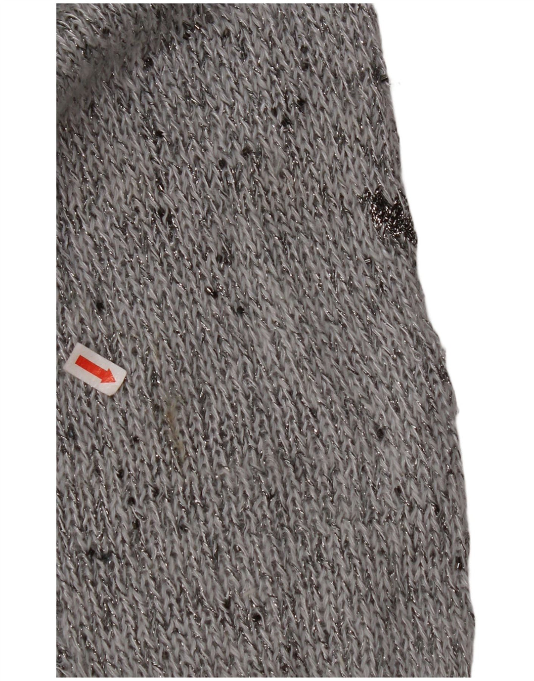 KRIZIA MAGLIA Ženski džemper s okruglim izrezom UK 18 XL Siva flekasta angora