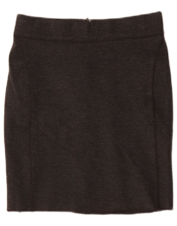 JACK WILLS Ženska mini suknja UK 10 Mala W26 siva viskoza