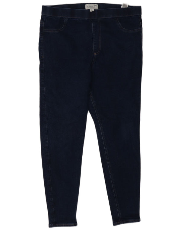 Marks & Spencer ženske jegging traperice UK 16 Large W34 L27 tamnoplavi pamuk