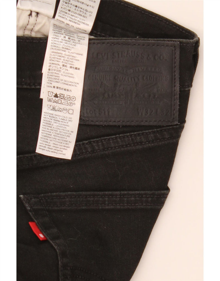 Levi's muške 511 uske traperice W32 L32 crni pamuk