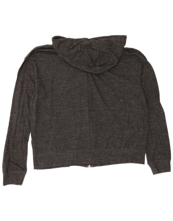 Nike Ženska majica s kapuljačom s patentnim zatvaračem UK 16 Large Grey Flected Cotton