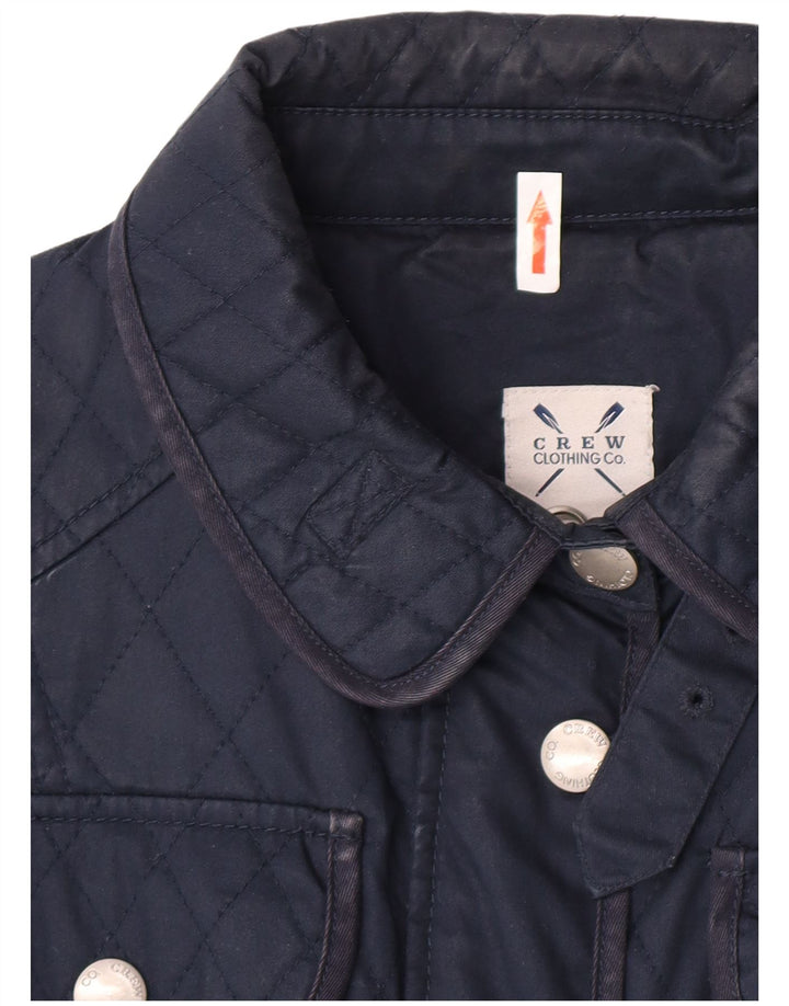 Crew Clothing Ženska prošivena jakna regularnog kroja UK 10 Mala tamnoplava