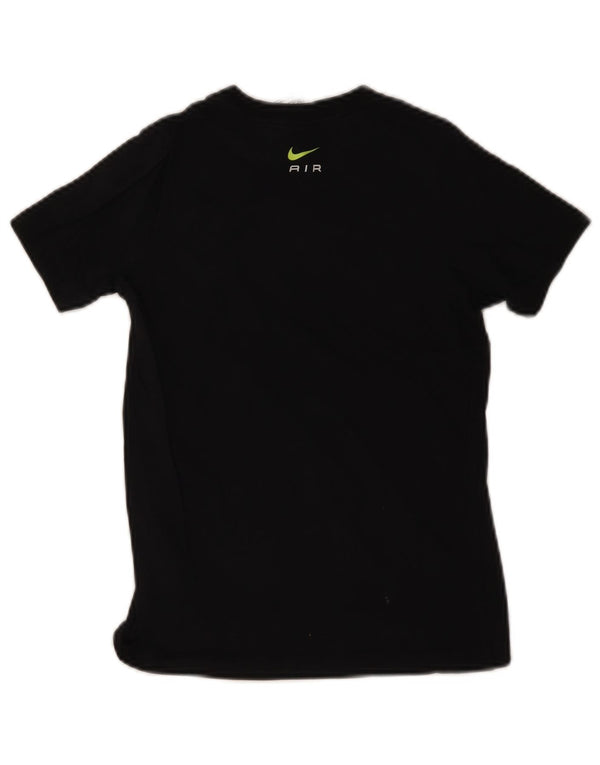 Nike Boys Graphic T-Shirt Top 8-9 Years Small Black Pamuk