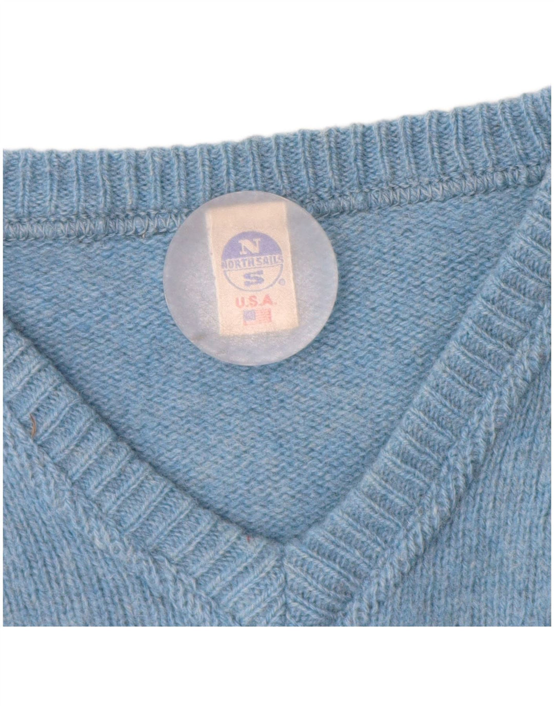 Muški džemper s V-izrezom XL plave vune North Sails