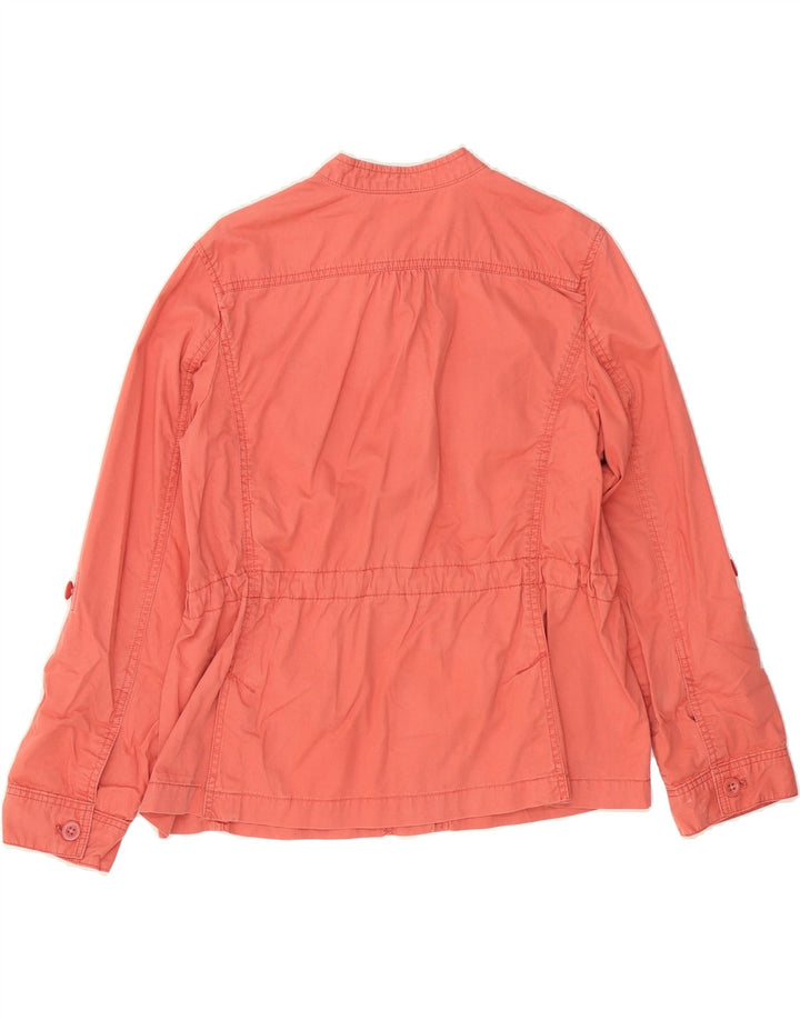 EDDIE BAUER Womens Utility Jacket UK 14 Medium Pink Cotton Vintage Eddie Bauer and Second-Hand Eddie Bauer from Messina Hembry 